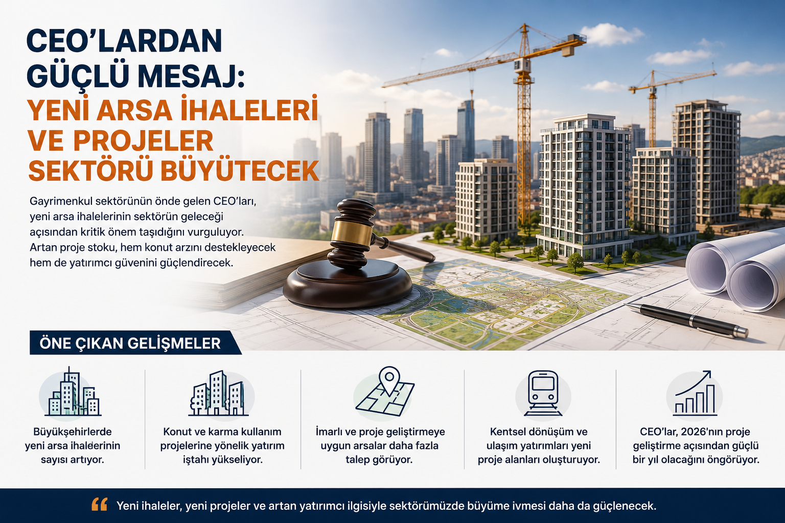 CEO’lardan Pozitif Mesaj: Konut Satışları ve Kredili Alımlar Yükselişte